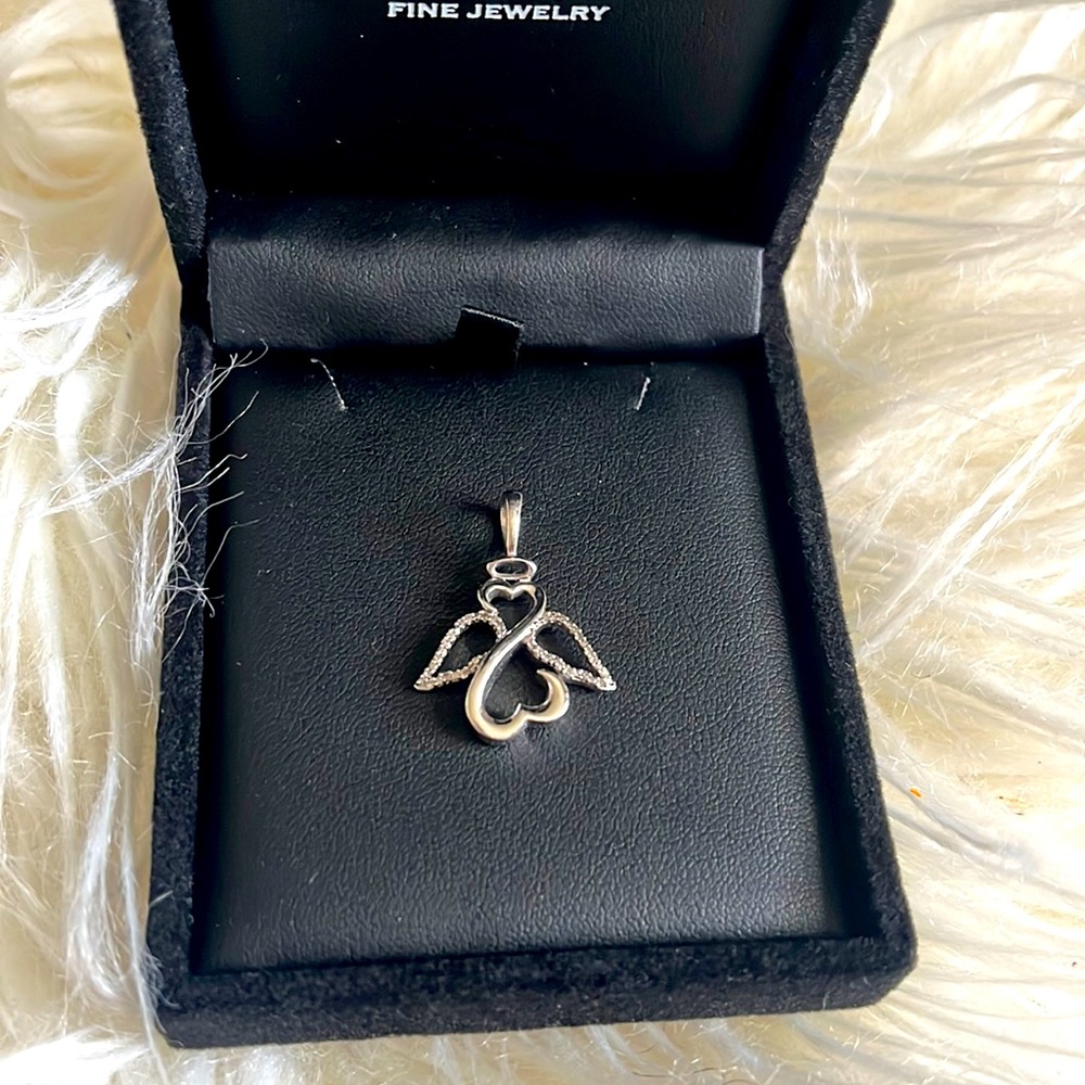 Open Heart Angel Necklace